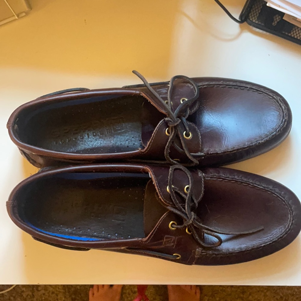 LIKE NEW MENS LEATHER SPERRY TOP-SIDER